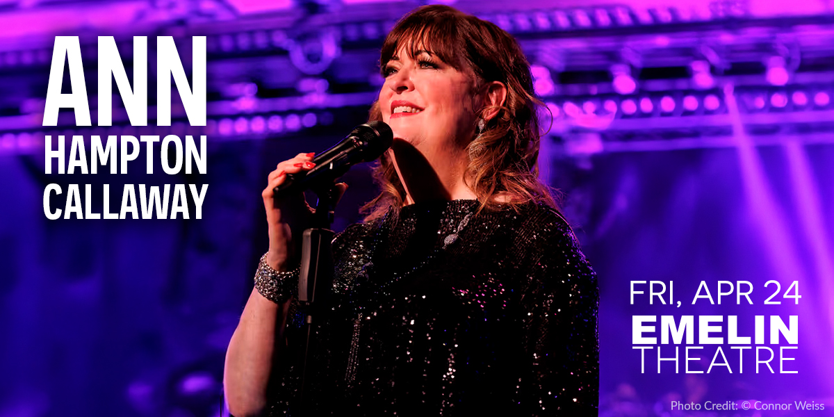 Ann Hampton Callaway at the Emelin Theatre in Mamaroneck, NY