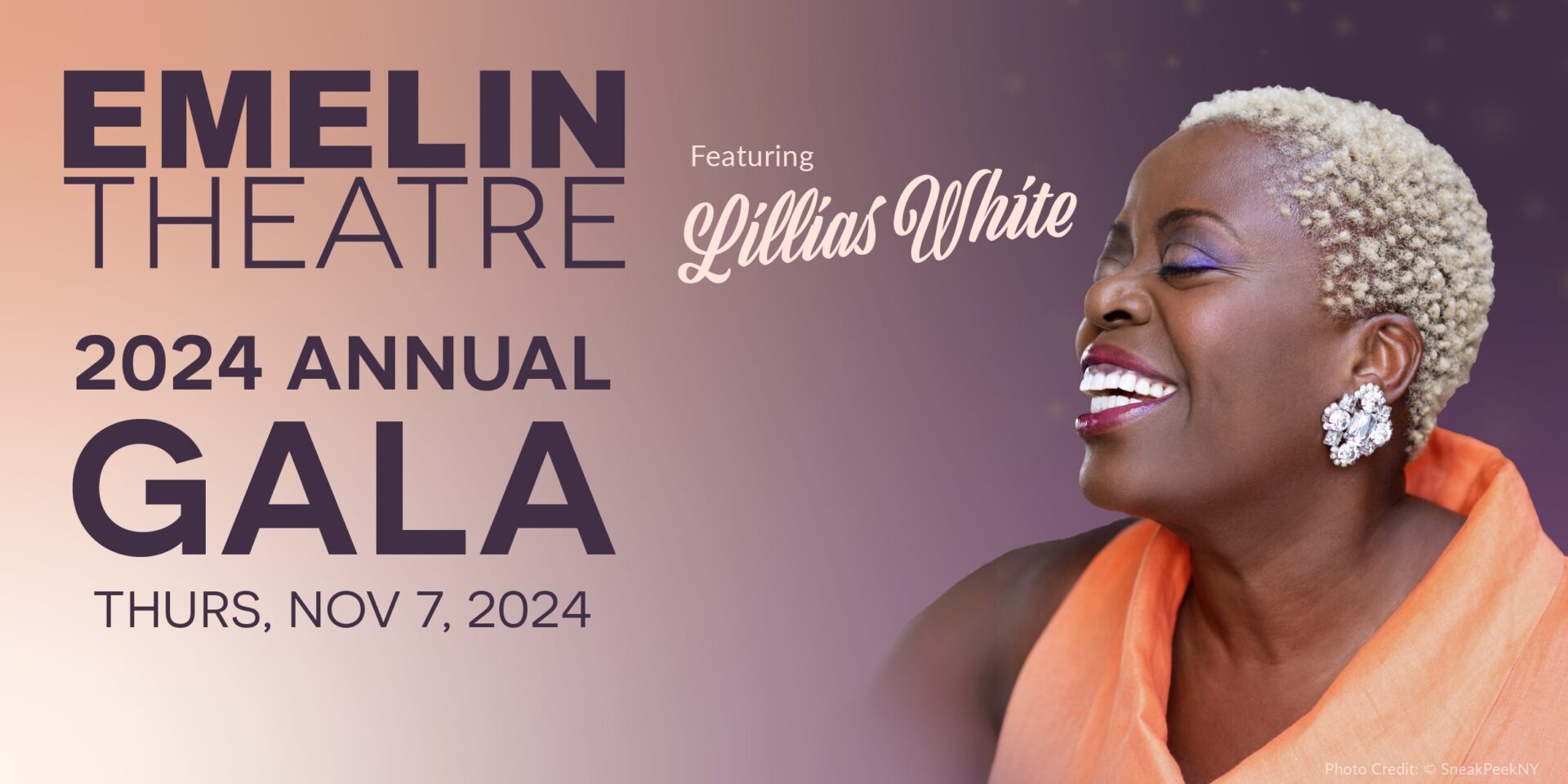 2024 Annual Gala Featuring Lillias White. Photo Credit: © SneakPeekNY