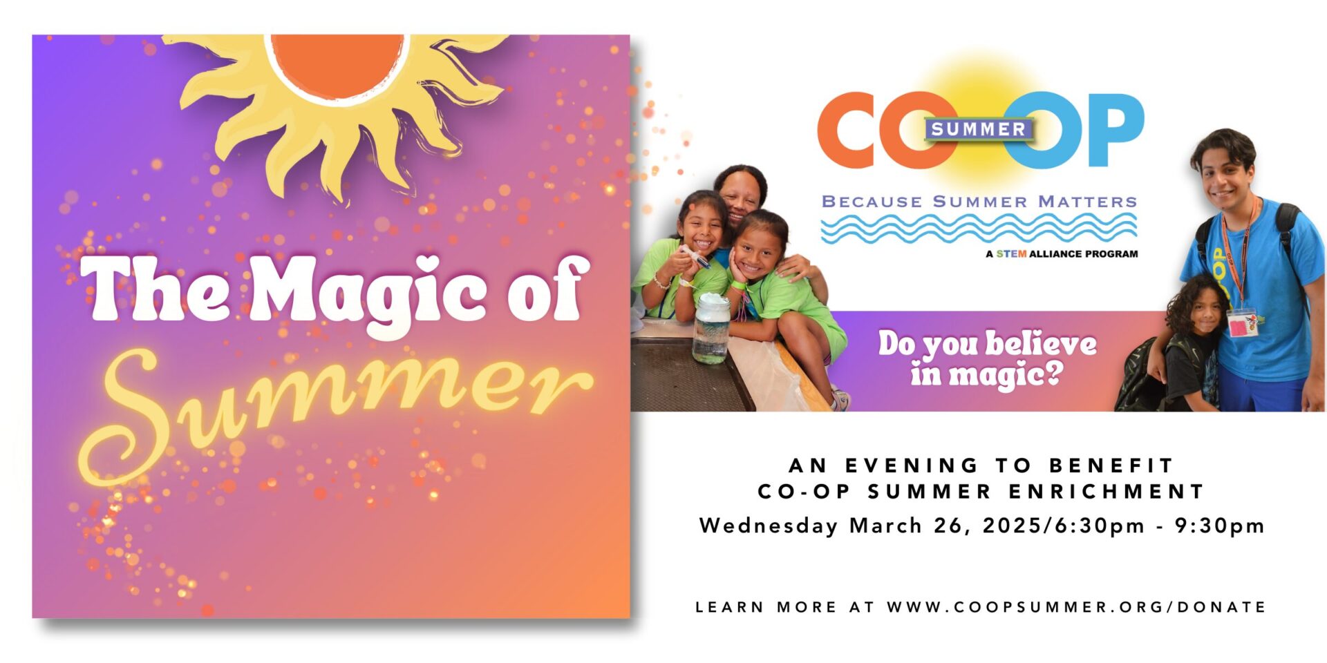 The Magic of Summer: A Fundraiser for Co-Op Summer Enrichment