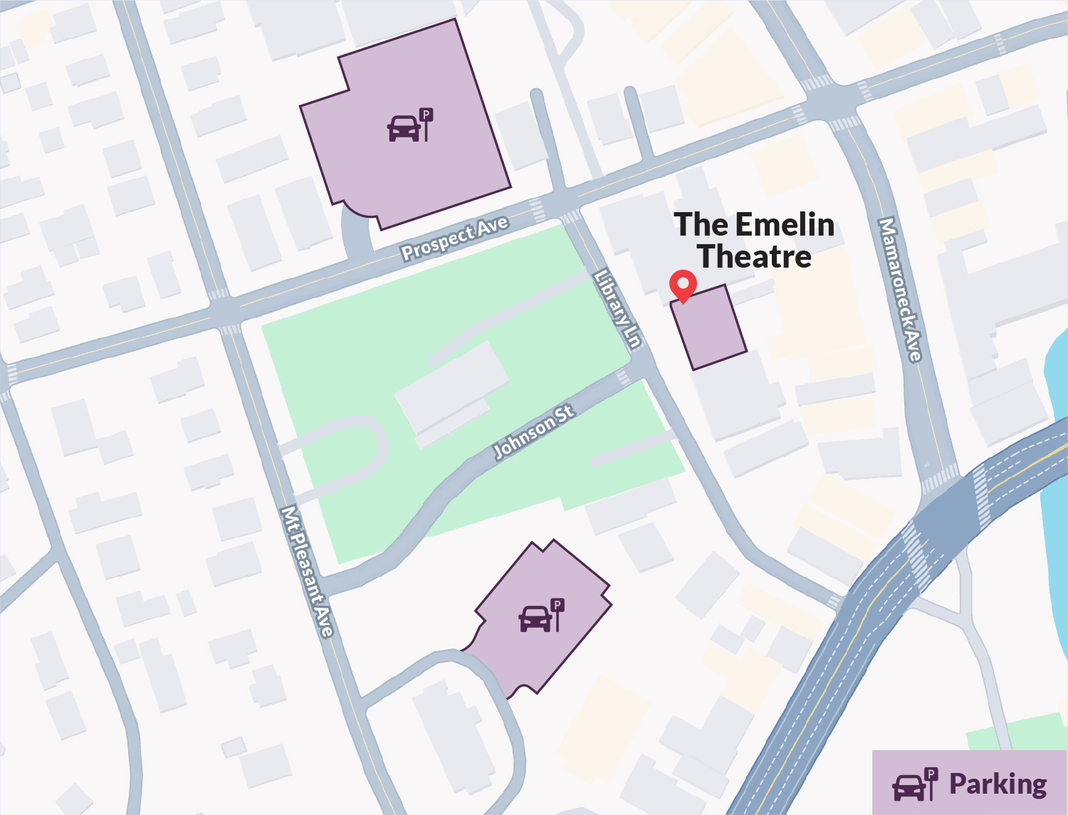 Emelin Theatre Parking Map