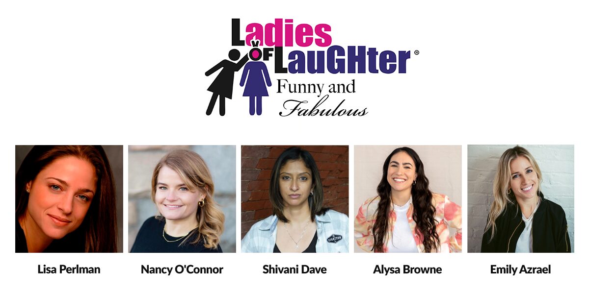 Ladies of Laughter, featuring Lisa Perlman, Nancy O'Connor, Shivani Dave, Alysa Browne, Emily Azrael, at the Emelin Theatre, Mamaroneck NY. November 2, 2024