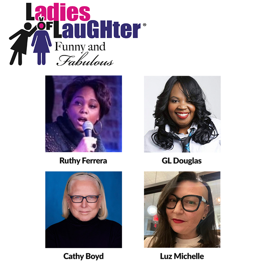 Ladies of Laughter, featuring Ruthy Ferrera, GL Douglas, Cathy Boyd, Luz Michelle, at the Emelin Theatre, Mamaroneck NY. February 1, 2025