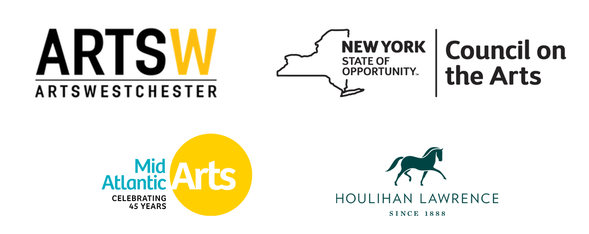 sponsors and partners 2024, ArtsWestchester, NYSCA, Mid Atlantic Arts, Houlihan Lawrence